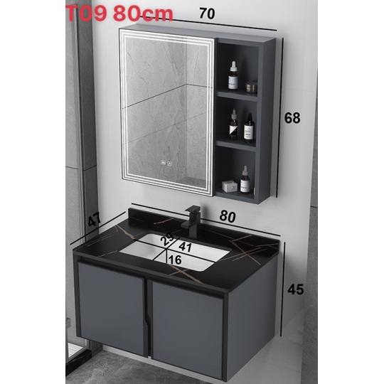 Lavabo tủ cao cấp  kèm gương lex -  TC09