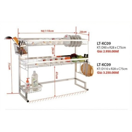 PHỤ KIỆN KỆ CHÉN INOX SUS 304 THÀNH CÔNG TRÀ VINH IN-01