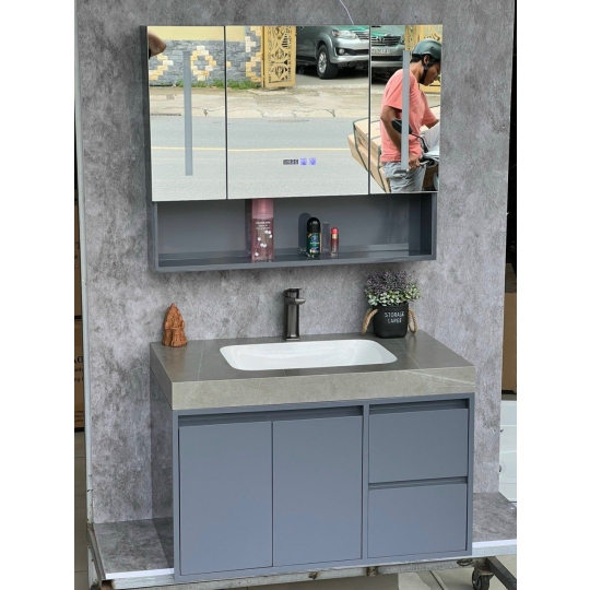 Lavabo tủ cao cấp  kèm gương lex -  T09