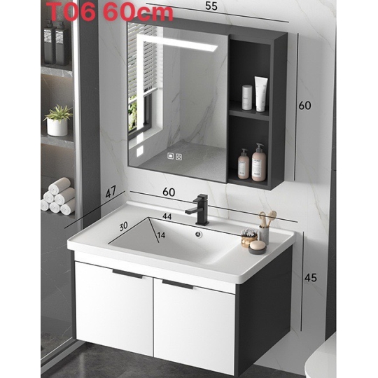 Lavabo tủ cao cấp  kèm gương lex -  T06