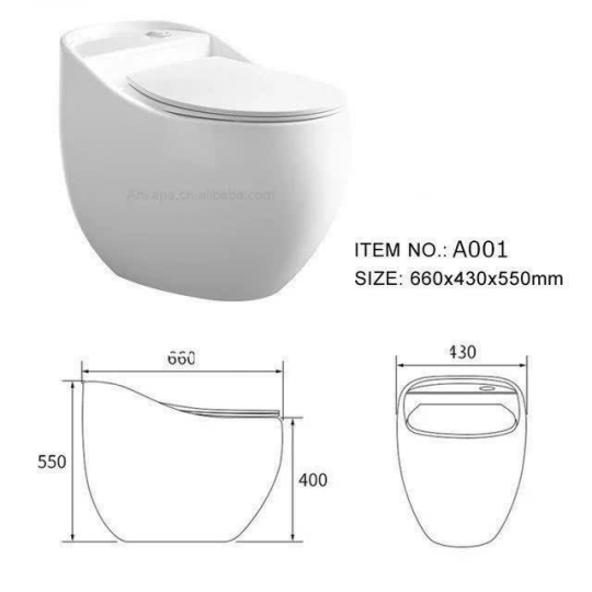 BỒN CẦU TRỨNG LIỀN KHỐI CAO CẤP TC-005
