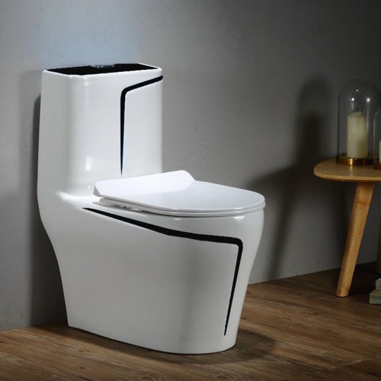 BỒN CẦU KHỐI CAO CẤP VIỀN ĐEN BC-104