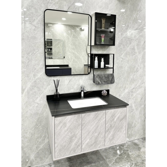 Lavabo tủ cao cấp  kèm gương lex  tại Tp. Trà  Vinh  