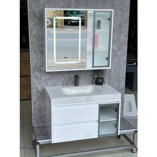 Lavabo tủ cao cấp  kèm gương lex -  T013
