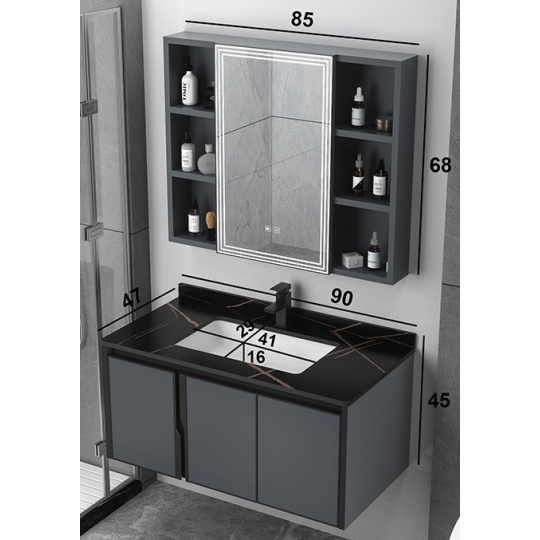 Lavabo tủ cao cấp  kèm gương lex -  T014