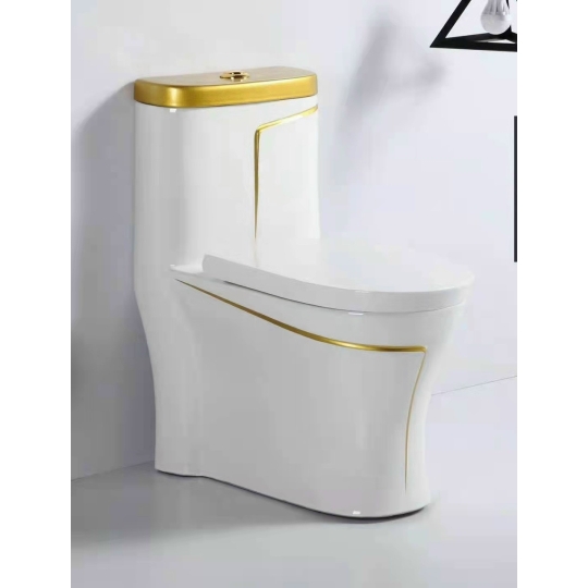 BỒN CẦU KHỐI CAO CẤP VIỀN VÀNG BC-105